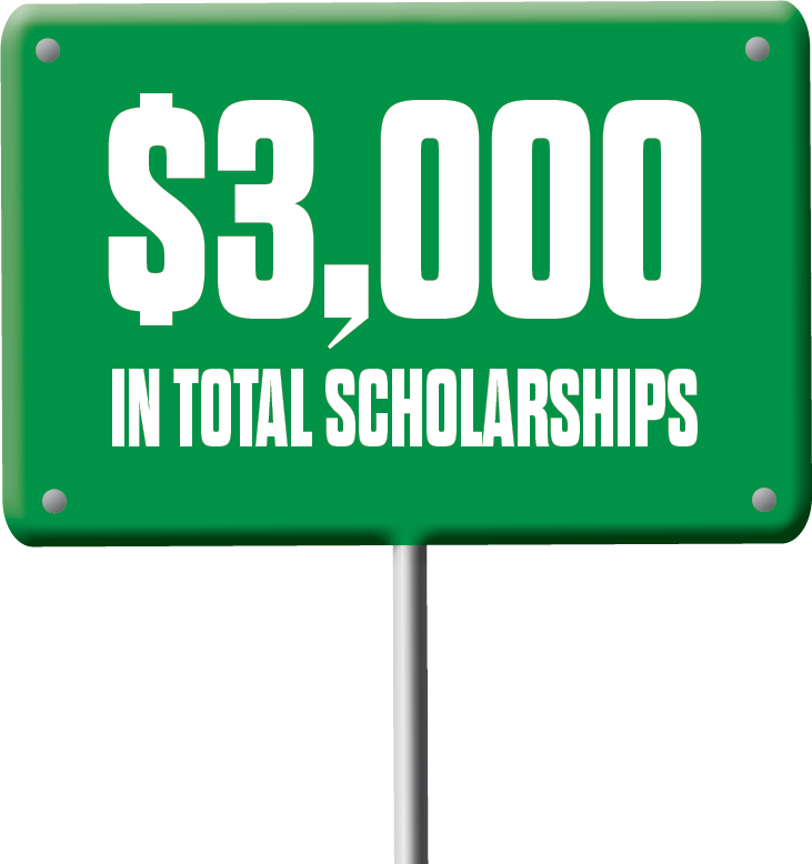 $3000 In Scholarship Awards